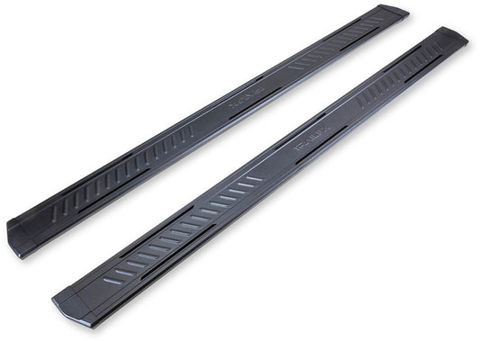 TRAILFX AL6019B TrailFX Running Board AL6019B, 300 Pound Weight Capacity, 6.5 Inch Wide Step Area, Rocker Panel Mount, Powder Coated, Black, Aluminum, with Welded End Caps/Hardware/Brackets, Fits 2025 Toyota 4Runner