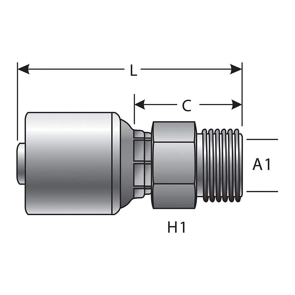 Gates G25615-0610 HYDRAULIC COUPLING-MEGACRIMP