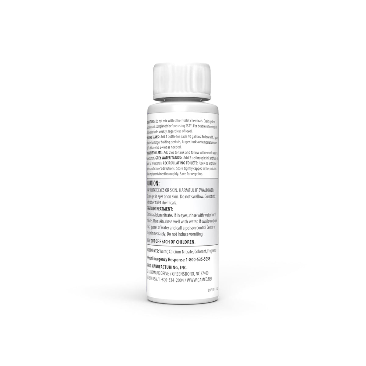CAMCO 41551 Camco TST MAX RV Toilet Treatment - Formaldehyde Free - Breaks Down Waste And Tissue - Septic Tank Safe - Treats up to 8-40 Gallon Holding Tanks -Lavender Scent, (8) 4 oz Bottles (41551)