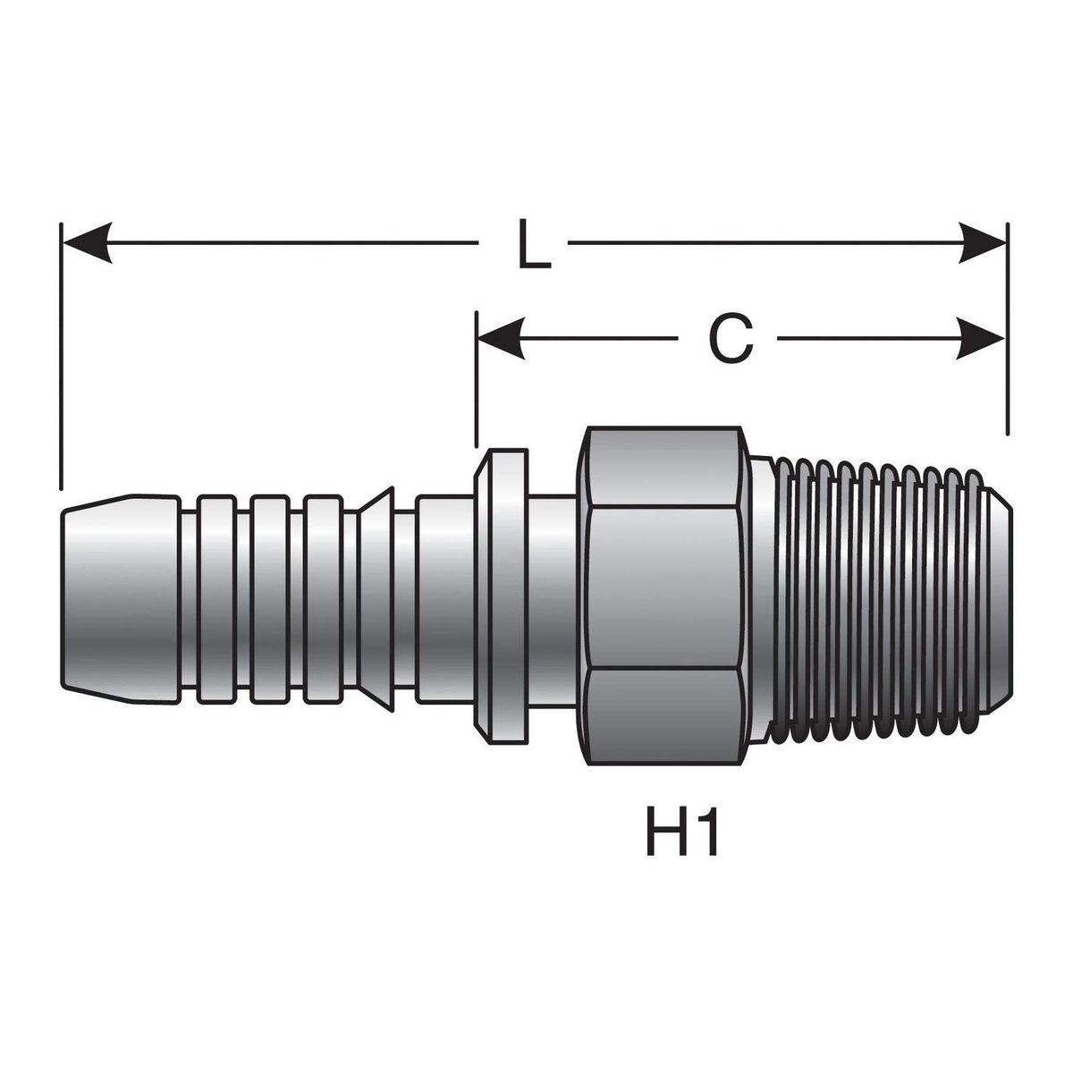 Gates G20100-0606 HYDRAULIC COUPLING-GLOBALSPIRAL
