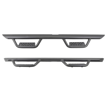GO RHINO D224505T Go Rhino Dominator Xtreme D2 Sidestep & Brackets | Mild Steel, Textured Black | D224505T | Fits 2007-2018 Jeep Wrangler JKU, 4-Door