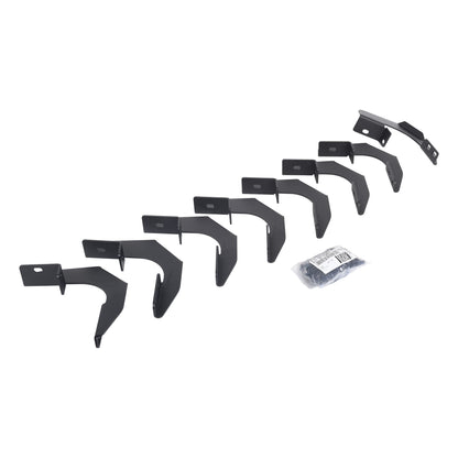 GO RHINO 6942355 Go Rhino RB10 / RB20 Brackets | Mild Steel, Textured Black | 6942355 | Fits 2015 - 2024 Chevrolet Colorado & GMC Canyon Crew Cab Pickup