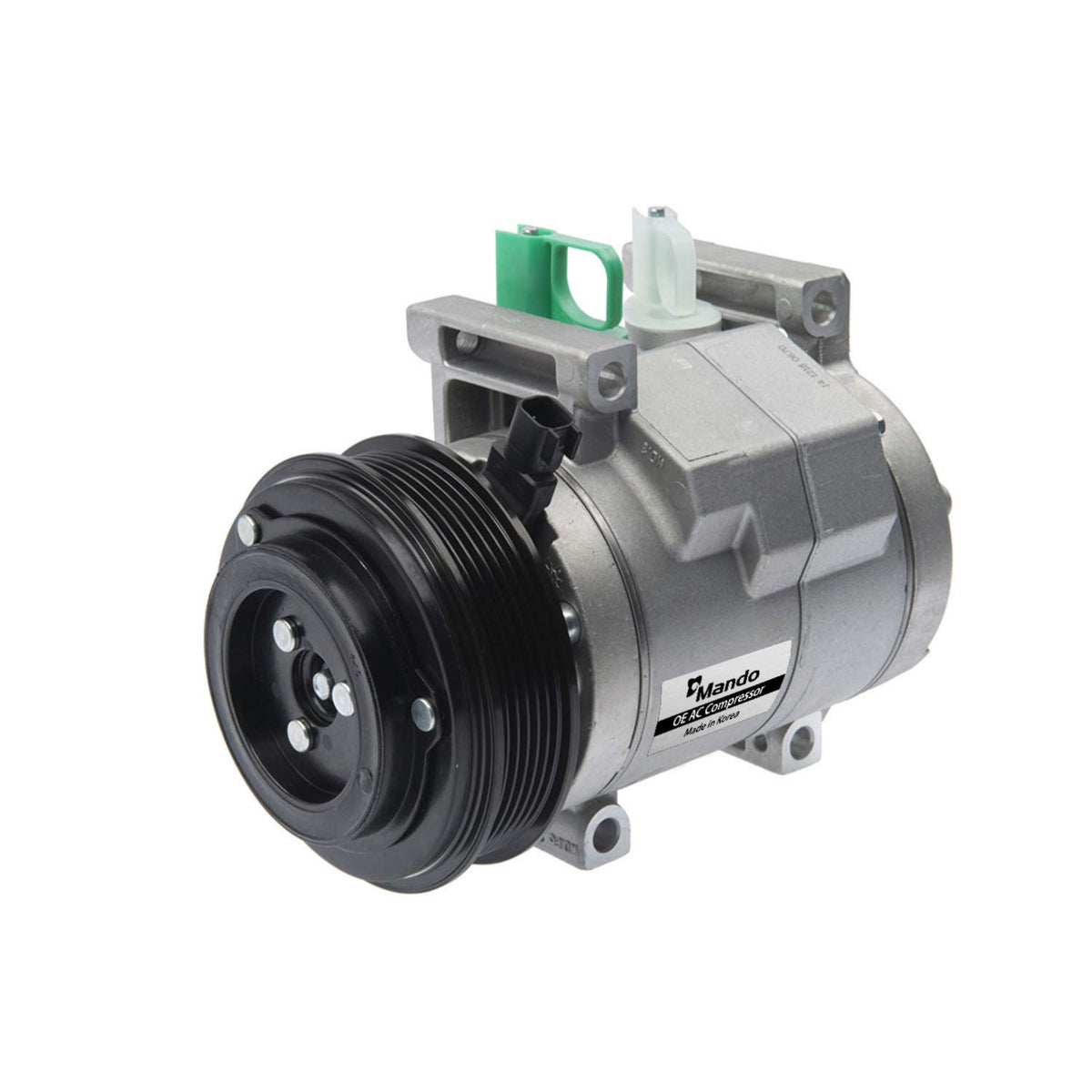 MANDO 10A1070 Mando 10A1070 AC Compressor with Clutch Original Equipment (Pre-filled Oil)