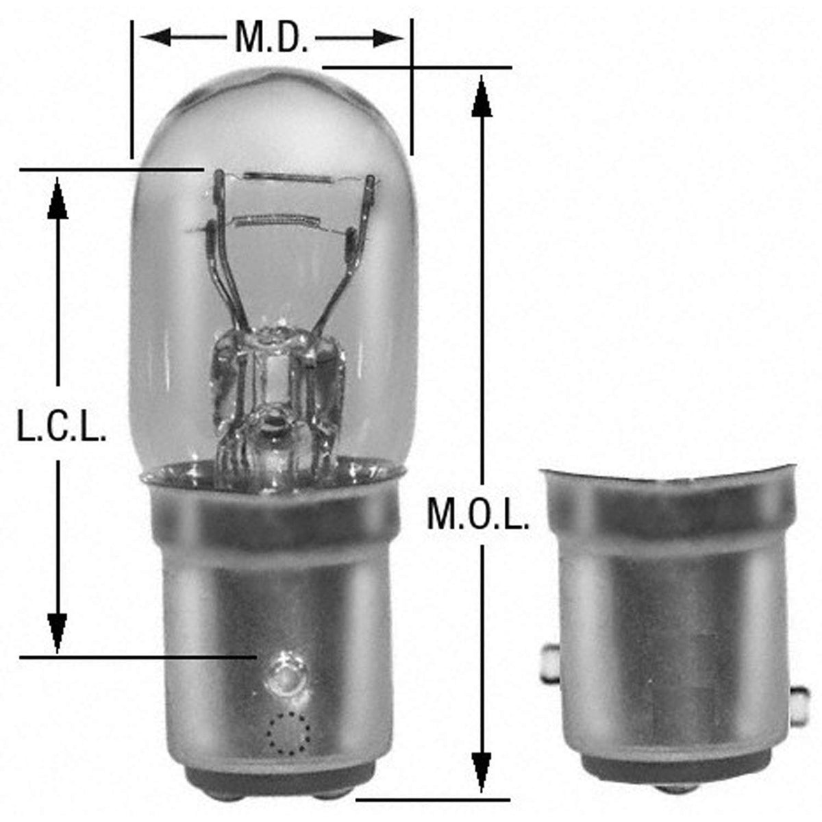 WAGNER BP3496 Wagner Lighting BP3496 Standard Multi-Purpose Light Bulb Card of 2