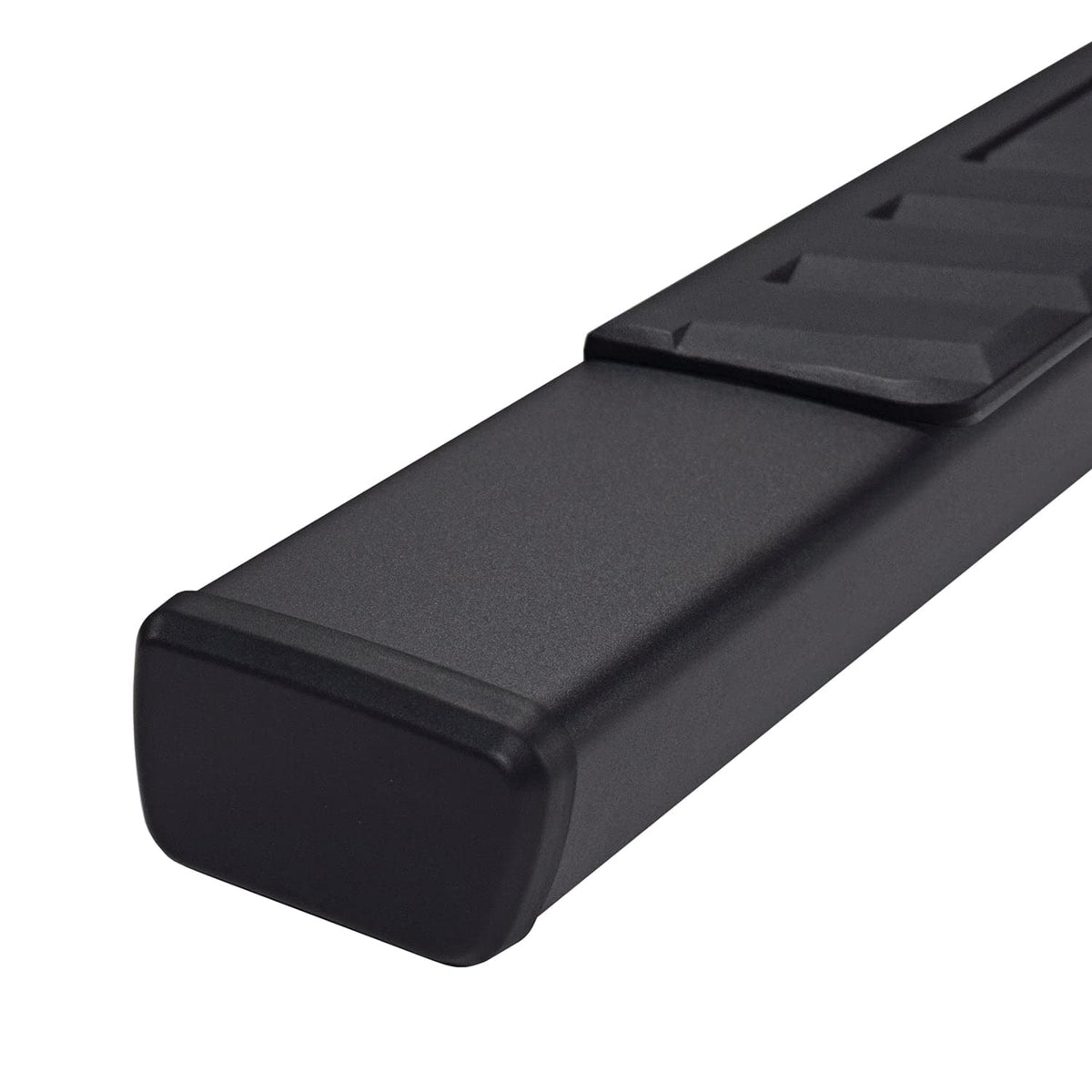 TRAILFX A4003B TrailFX Side Step Bars Fits 2015–2025 Ford F-150 4 Inch Trapezoid Straight Side Steps with Step Pads Black Matte Powder-Coated Steel Dual UV-Resistant Pads Rocker Panel Mount Set of 2 TrailFX A4003B
