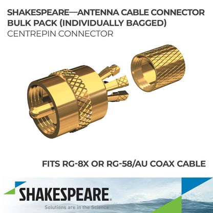SHAKESPEARE PL-259-CPB-G Shakespeare PL-259-CPB-G CENTERPIN PL-259 CONNECTOR