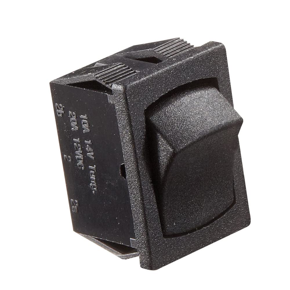 RV DESIGNER S431 RV Designer S431-10 Amp, On/Off - SPST, Black DC Rocker Switch