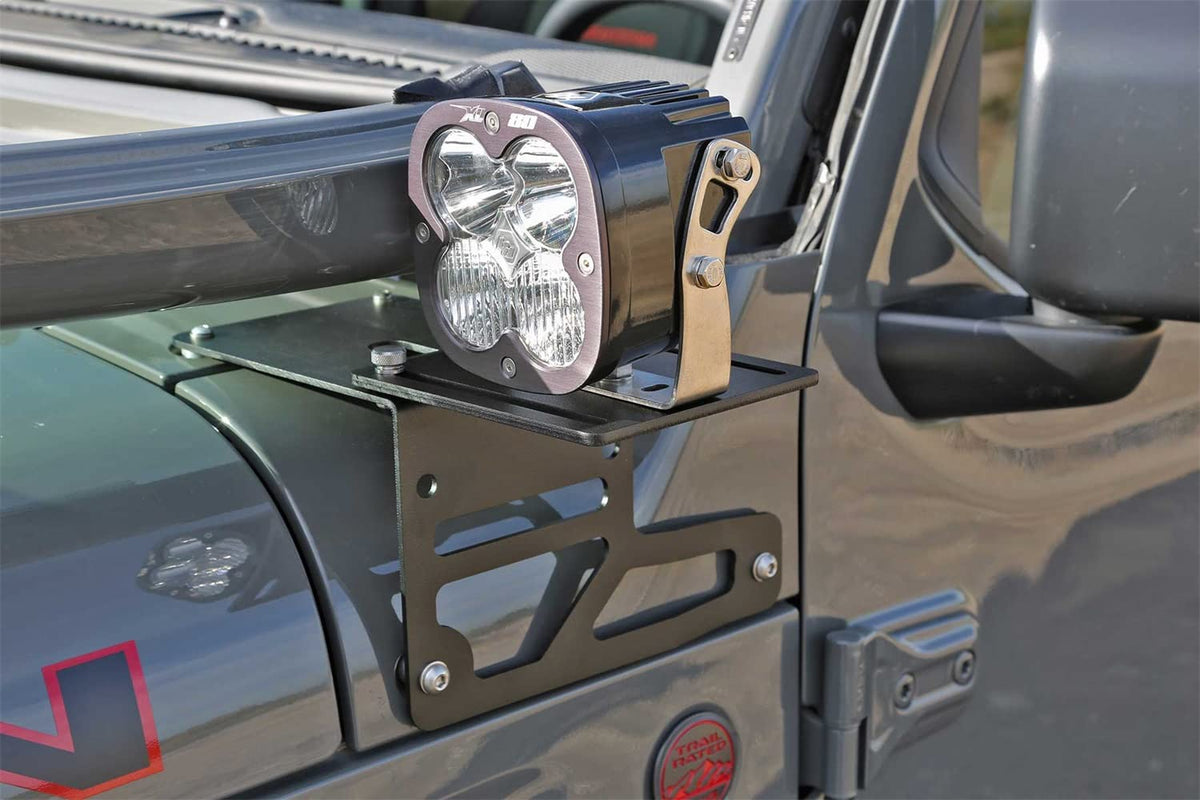 FABTECH FTS24270 Fabtech FTS24270 Light Bracket Kit Fits Jeep Wrangler