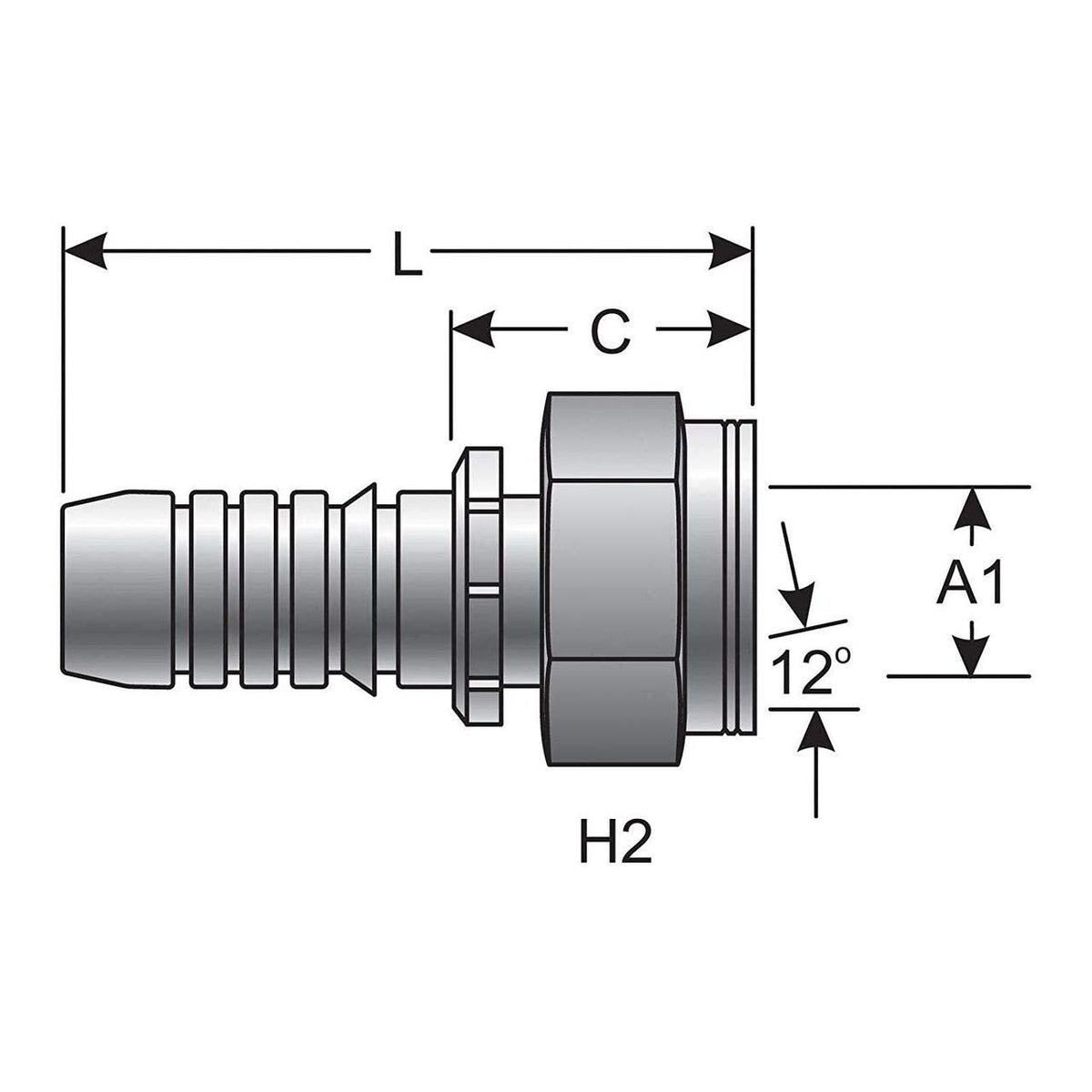 Gates G20720-1225 HYDRAULIC COUPLING-GLOBALSPIRAL