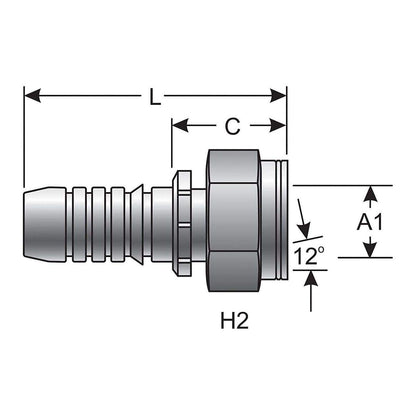 Gates G20720-1225 HYDRAULIC COUPLING-GLOBALSPIRAL
