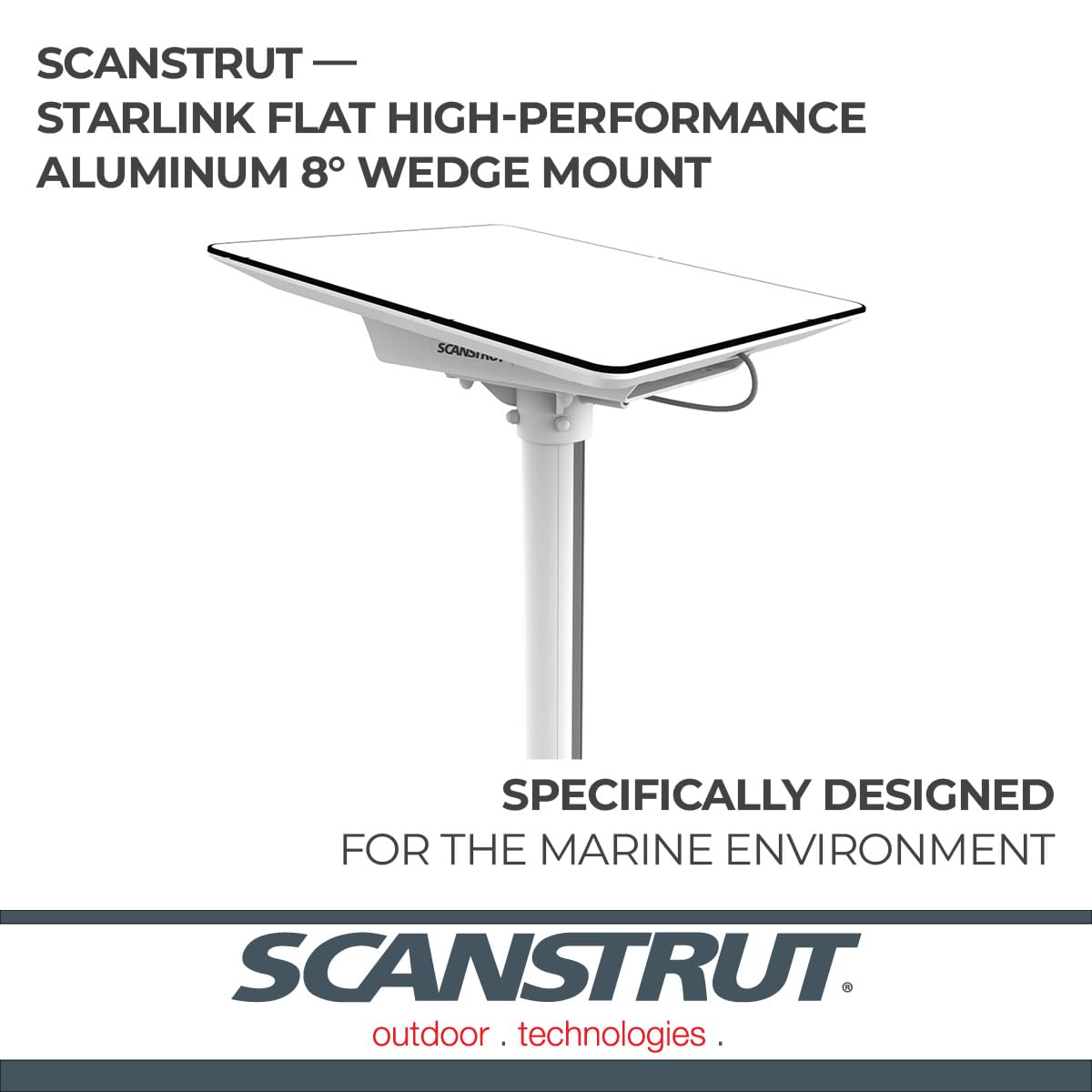 SCANSTRUT SC-SL-01 Scanstrut SC-SL-01 Flat High-Performance Aluminum Wedge for Starlink - 8°
