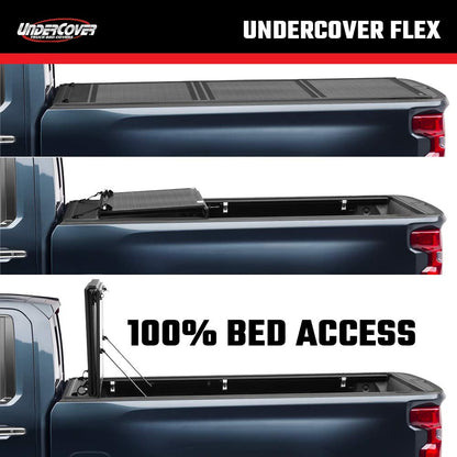 UNDERCOVER FX11013 RealTruck UnderCover Flex Hard Folding Truck Bed Tonneau Cover | FX11013 | Fits 1999 - 2006, 2007 Classic Chevy/GMC Silverado/Sierra 1500, 1999-04 2500HD 6' 6" Bed (78")