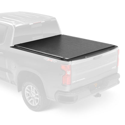 TRUXEDO 773001 RealTruck TruXedo Deuce Hybrid Truck Bed Tonneau Cover | 773001 | Fits 2019-2024 Chevy/GMC Silverado/Sierra, Works w/MultiPro/Flex Tailgate (Will not fit Carbon Pro Bed) 5' 10" Bed (69.9")