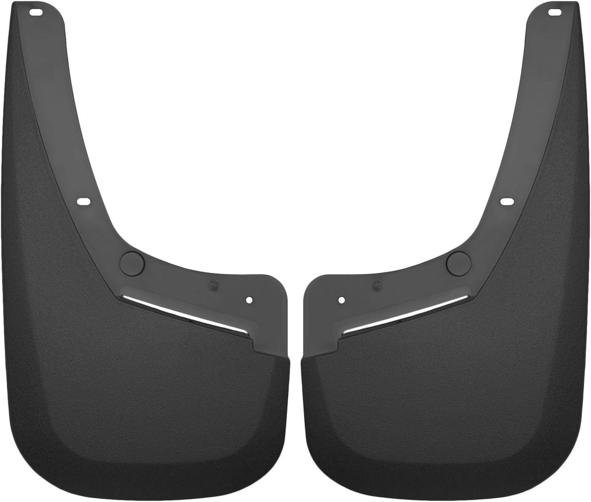 Husky Liners 59521 Husky Liners Custom Mud Guards – Fits 2021-2026 Ford F-150 (King Ranch, Lariat, Limited, Platinum, SSV, Tremor, XL, XLT) – Rear Set, 2-pc Black - 59521