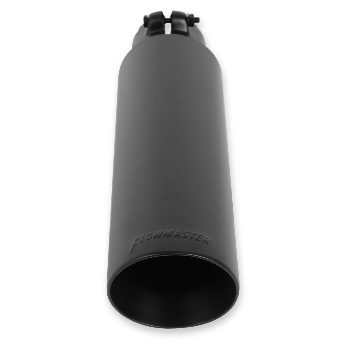FLOWMASTER 15397B Flowmaster 15397B Exhaust Tip 3.5 Inch Angle Cut Black Ceramic Coated 304 Stainless Steel Fits 2.5 Inch Tubing 7 Inch Long - Clamp On