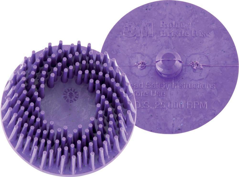 3M 07524 3M 07524 Roloc 2" x 5/8 Tapered Coarse Bristle Disc (Pack of 10) , Green