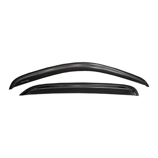TRAILFX 4101H TRAILFX Rain Guard Tape On Window Vent Visors Acrylic with A Smoke Tint 4 Piece Compatible with Dodge Quad 09-18 - 4101H