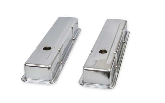 MR GASKET 9800 Mr. Gasket 9800 Chrome Valve Covers - Dual Cap Holes