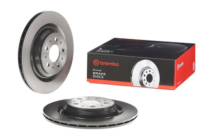 BREMBO 09N36111C02 Brembo 09.N361.11 UV Coated Pillar Vented Brake Rotor TESLA OE# 104463100D