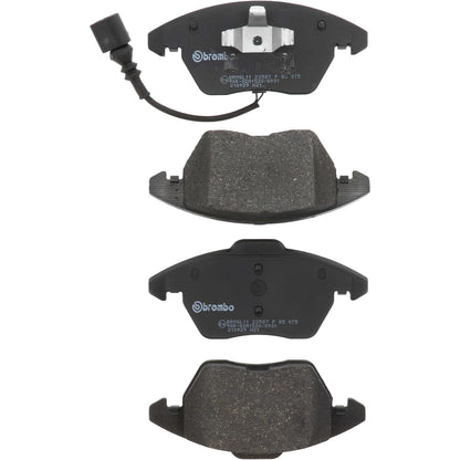 BREMBO P85075 Brembo P85075 Low-Met Front Disc Brake Pad Set AUDI/SEAT/SKODA/SPYKER/VW/VW (FAW) OE# 1K0698151C