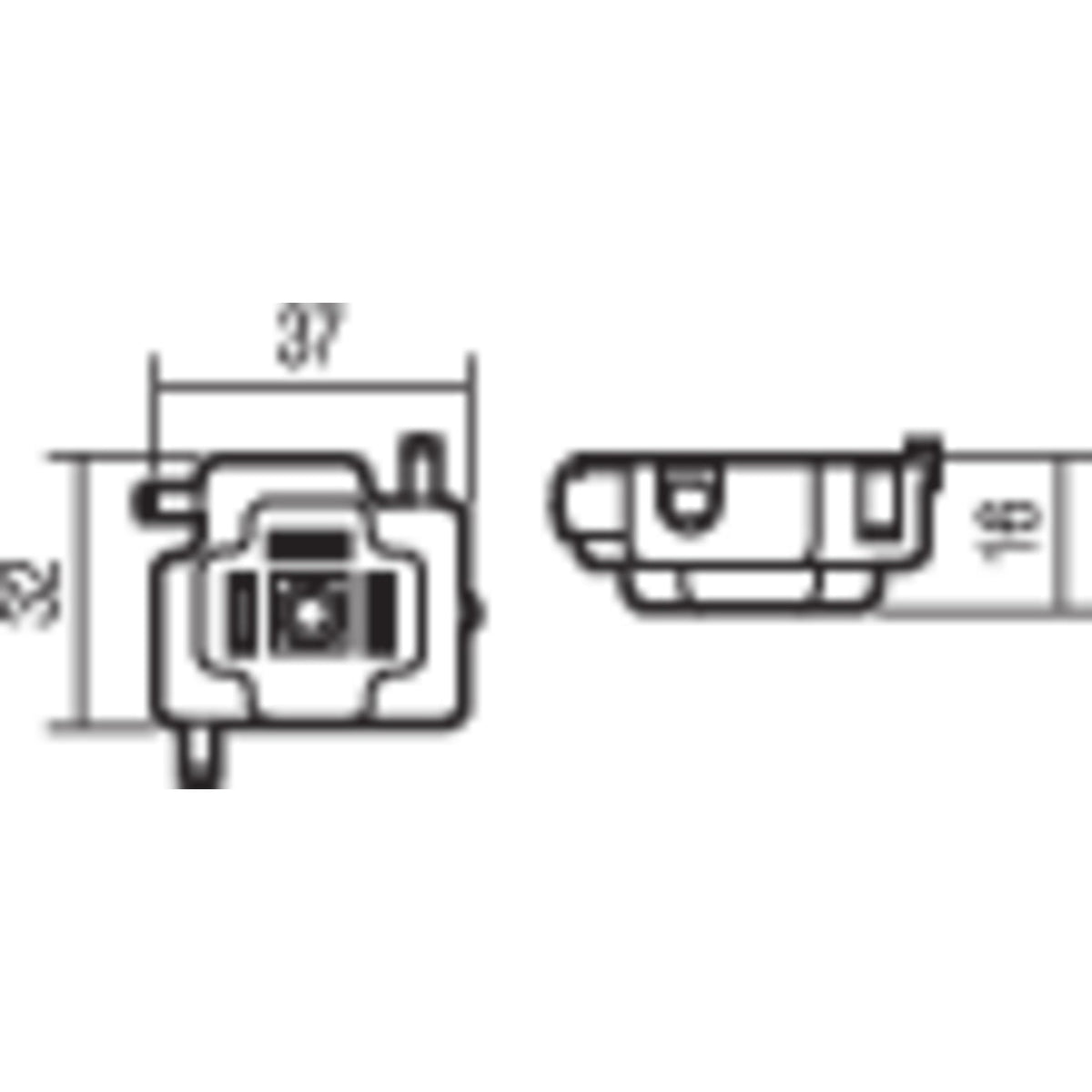 Hella 001909001 H4 Bulb Connector with Snap Lock, Multi
