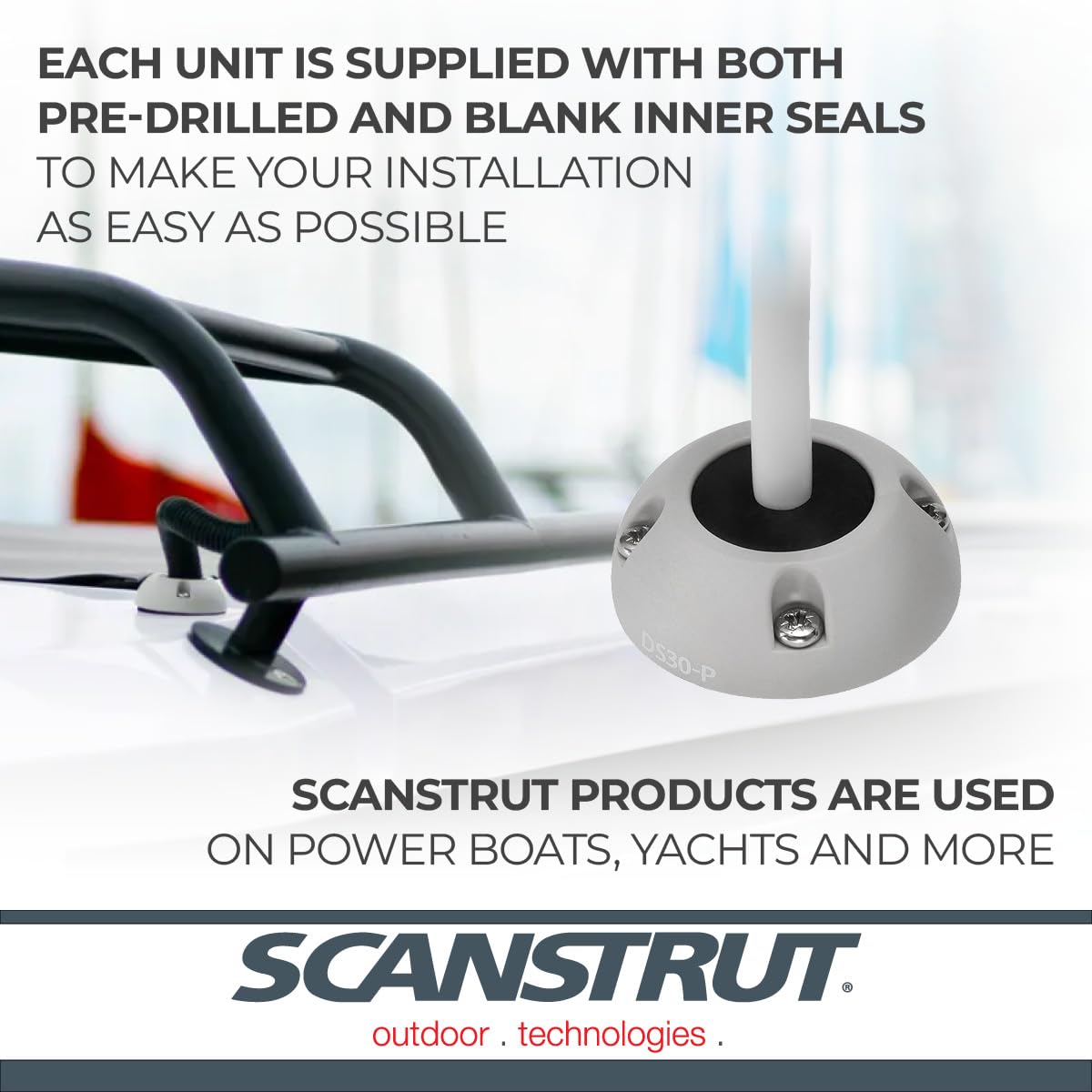 SCANSTRUT DS30-P Scanstrut DS30-P Medium Cable Seal for Connectors to 1.18" and Cables 0.35"-0.55" - Plastic