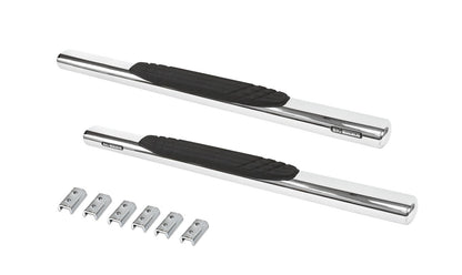 GO RHINO 684404552PS Go Rhino 4" OE Xtreme Sidesteps & Brackets | Stainless Steel, Polished | 684404552PS | Fits 2007-2019 Chevrolet Silverado & GMC Sierra 1500, 2500HD, 3500HD Standard Cab (See Description)