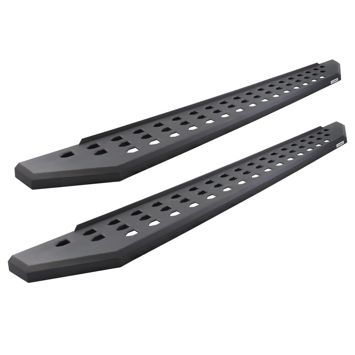 GO RHINO 6941068720PC Go Rhino RB20 Running Boards, Mounting Brackets, & 2 Pair of Drop Steps | Galvanized Steel, Textured Black | 6941068720PC | Fits 2010-2024 Ram 2500/3500 Crew Cab & 2009-2014 RAM 1500 Crew Cab