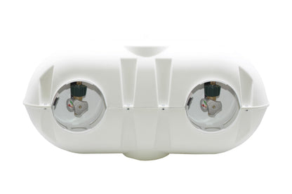FLAME KING YSN-PCC-RV20-WHT Flame King Dual 20LB LP Propane Tank Light Plastic Heavy Duty Cover for RV, Travel Trailer, Camper - White