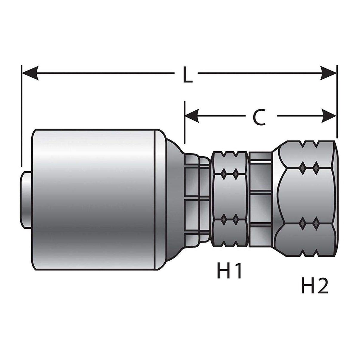 Gates G25910-1010 HYDRAULIC COUPLING-MEGACRIMP
