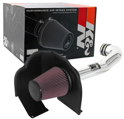 K&N 77-3082KP Cold Air Intake System: High-Flow Air Filter