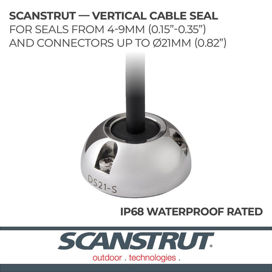 SCANSTRUT DS21A-S Scanstrut DS21A-S Small Cable Seal for Connectors to 0.83" and Cables 0.165"-0.35" - Stainless Steel