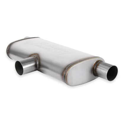 FLOWMASTER 72206 Flowmaster 72206 FlowFX Muffler 2.5 Inlet/Outlet - Oval Body - Transverse - Moderate Sound 409 Stainless Steel