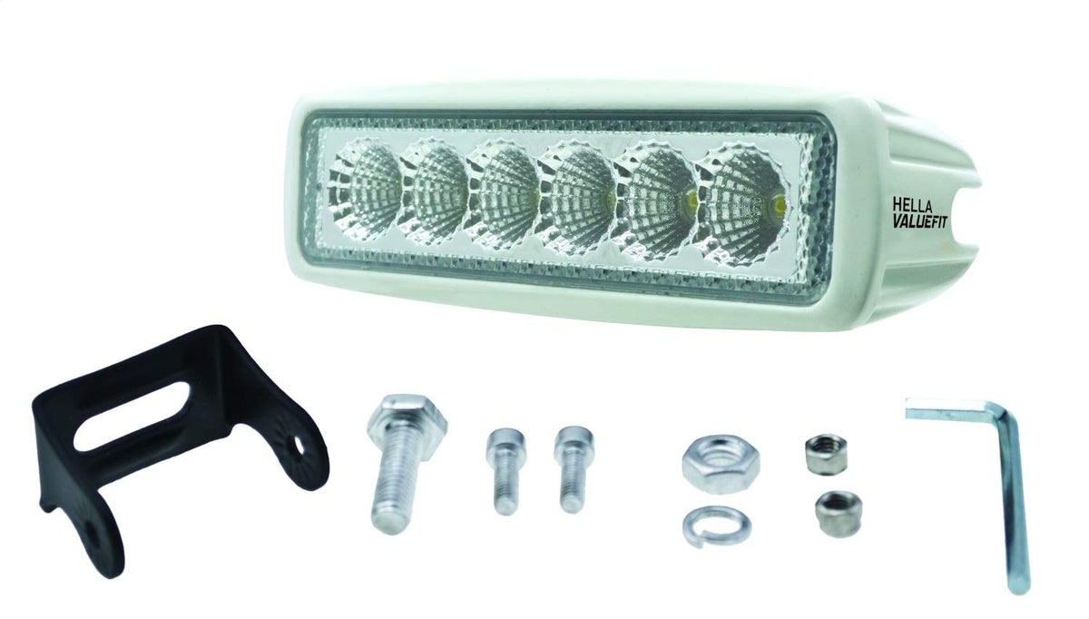 Hella 357203051 ValueFit White Mini Light Bar (6 LED Flood beam