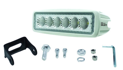 Hella 357203051 ValueFit White Mini Light Bar (6 LED Flood beam