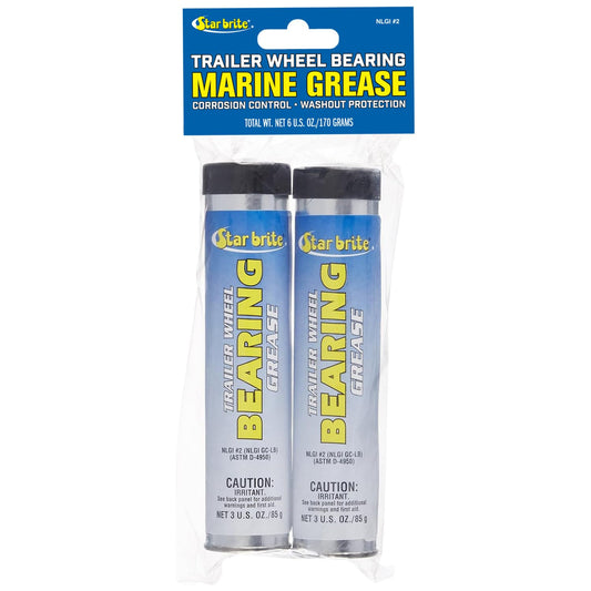 STAR BRITE 026003 Star Brite Trailer Wheel Bearing Grease, 2-Pack of 3 Oz. Cartridges