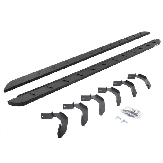 Go Rhino! 63415087SPC Go Rhino RB10 Slim Running Boards & Brackets – Galvanized Steel, Textured Black – 63415087SPC – Fits 2004-2014 Ford F-150 Super Crew Pickup