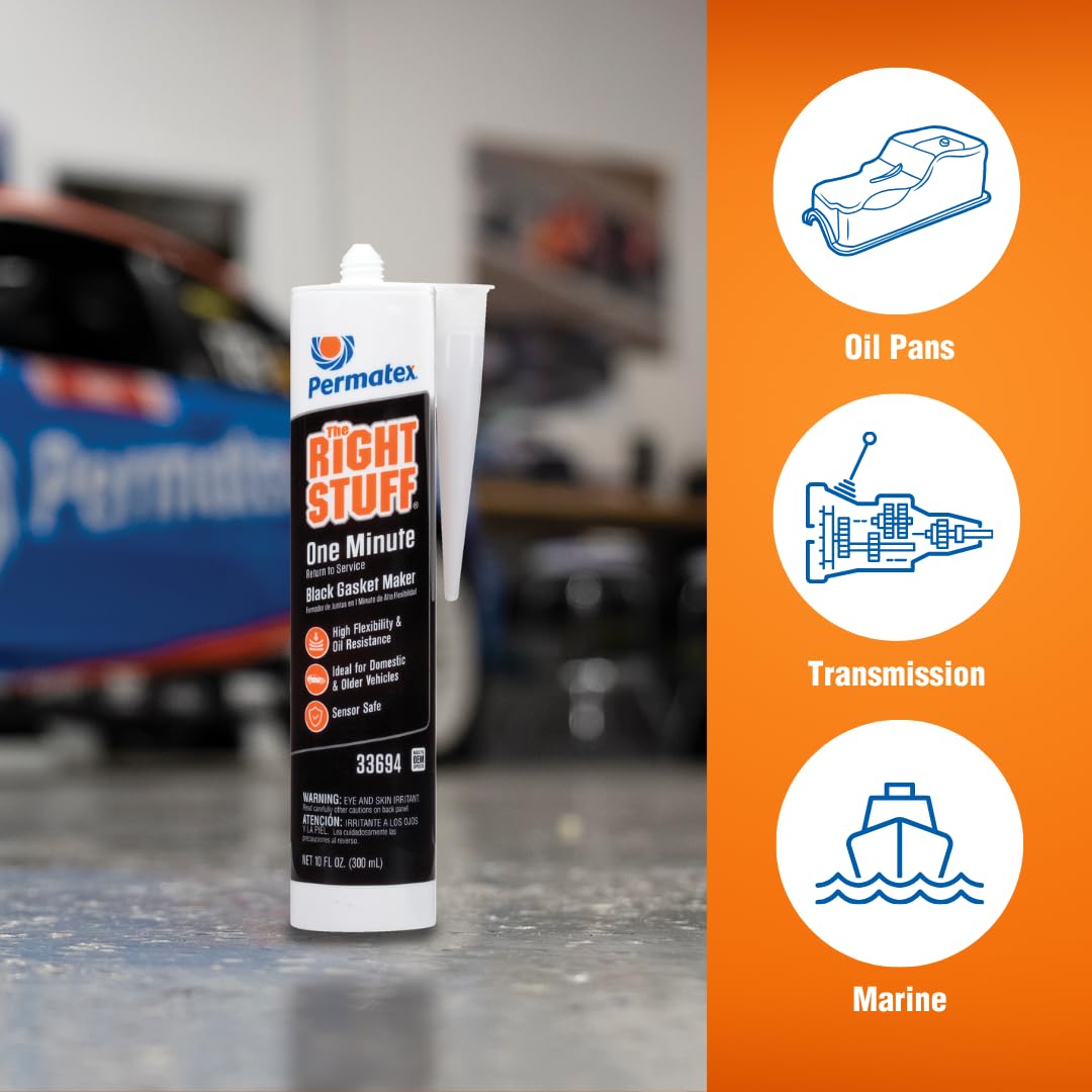 PERMATEX 33694 Permatex 33694 The Right Stuff Gasket Maker, 10.1 oz., Black