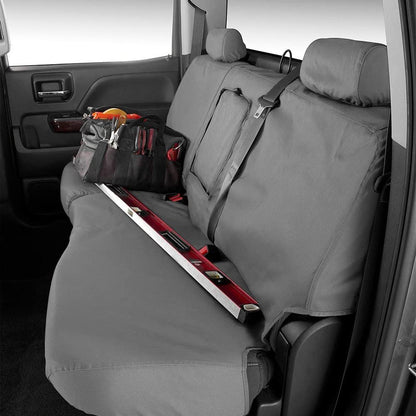 COVERCRAFT SS8397PCGY Covercraft SS8397PCGY SeatSaver Second Row Custom Fit Seat Cover for Select Ram Pickup Models - Polycotton (Grey)