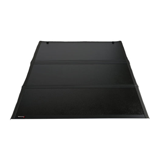 TRAILFX TFX3531 TrailFX Hard Folding Tonneau Cover Fits Ford Maverick 2022-2026 Standard Flush Tri-Fold 3 Panels and 2 Folds Lockable Tailgate Handle Black Gloss Fiber Reinforced Plastic Low Profile TrailFX TFX3531