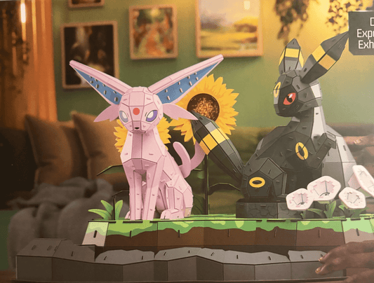 Spin Master 4D Build Pokémon Espeon & Umbreon 3D Puzzle Model Kit, 452 Pieces