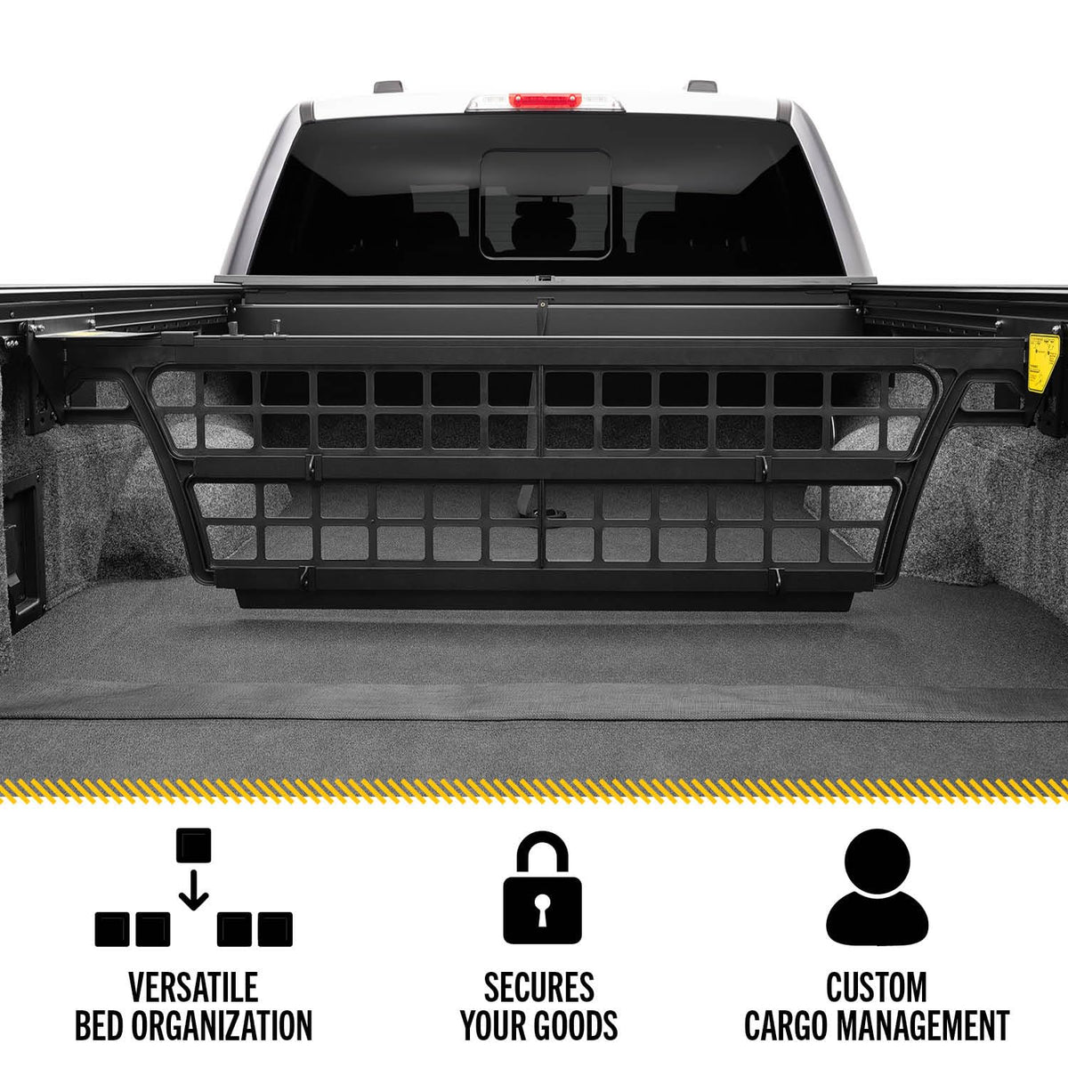 ROLL N LOCK CM845 RealTruck Roll-N-Lock Cargo Manager Truck Bed Organizer – CM845 – Fits 2022 - 2025 Nissan Frontier, Crew Cab 5' 0" Bed (58.6")