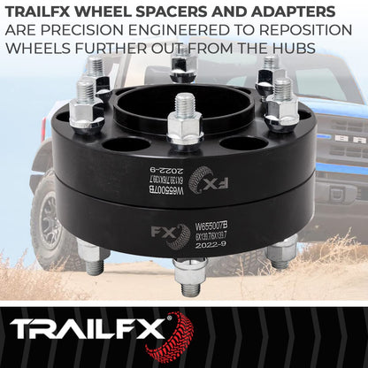 TRAILFX W655007B Trailfx Hub Centric Wheel Spacers 6x139.7mm/ 6x5.50 Bolt Pattern; 1-1/2 Inch Thickness; Compatible/Replacement for Ford Bronco