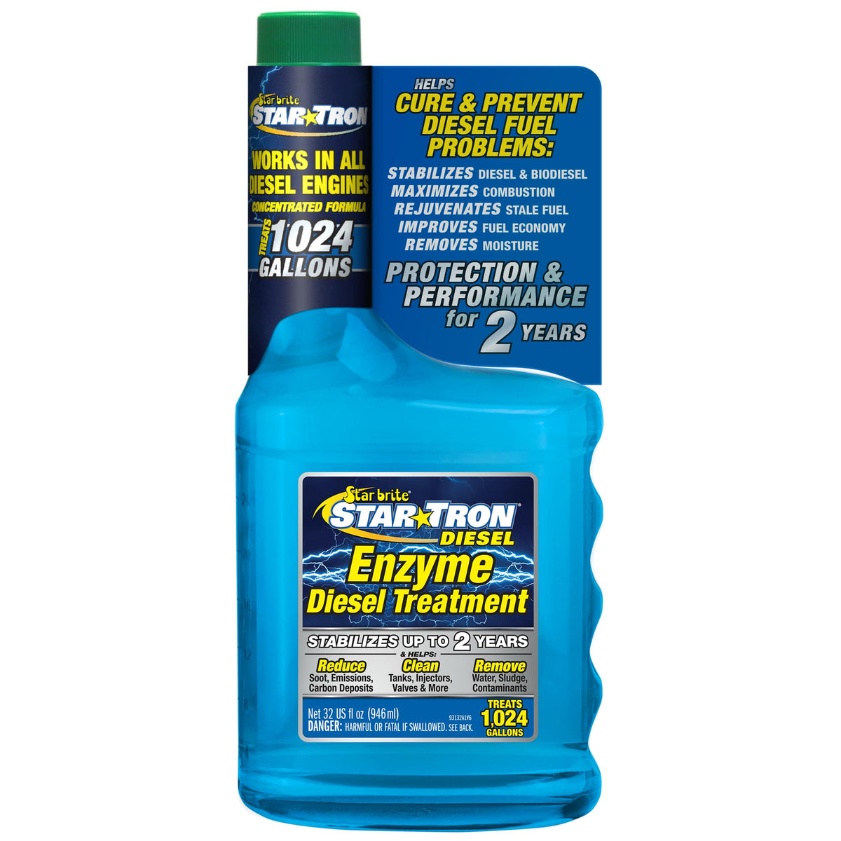 STAR BRITE 093132 Star brite Star Tron Enzyme Fuel Treatment - Super Concentrated Diesel Formula - 32 oz