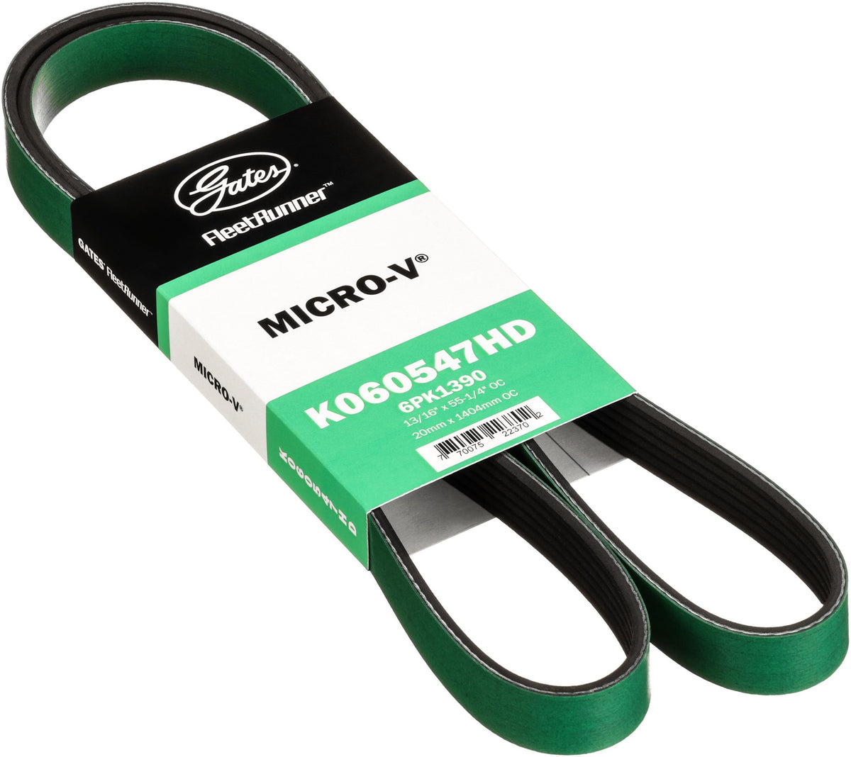 Gates K060547HD FleetRunner Micro-V Serpentine Drive Belt