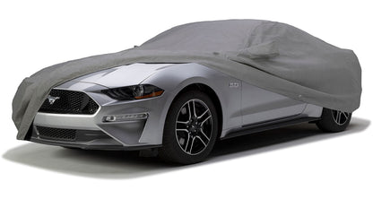 COVERCRAFT C17794MC Covercraft Custom 3-Layer Moderate Climate Car Cover | C17794MC | Compatible with: 2015-2019 Ford Mustang Coupe (Excludes Shelby GT350/GT500 Models) | Gray