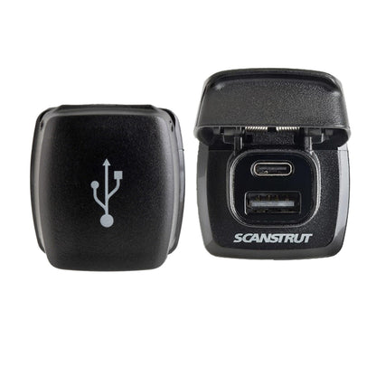 SCANSTRUT SC-USB-F1 Scanstrut SC-USB-F1 FLIP PRO FAST CHARGE DUAL USB SOCKE