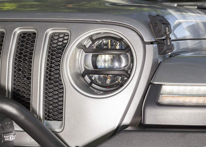 RUGGED RIDGE 11230.21 Rugged Ridge 11230.21 Elite Euro Guard Kit, Headlight, Black; 18-Current Jeep Wrangler / 20-Current Gladiator