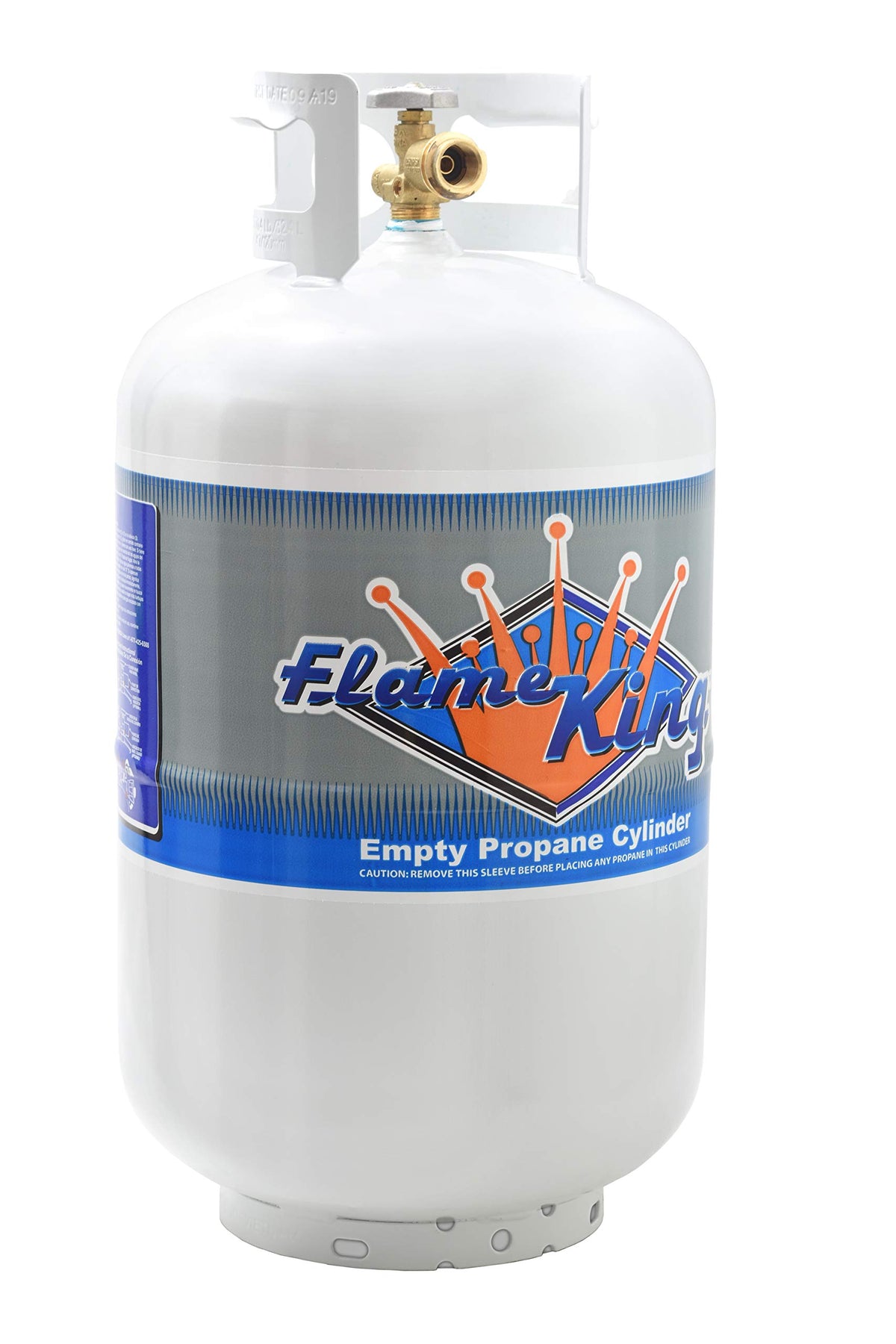 FLAME KING YSN301 Flame King YSN-301 30 Pound Steel Propane Tank Cylinder with Type 1 Overflow Protection Device Valve DOT and TC Compliant