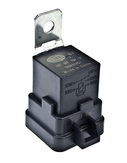 HELLA 007794311 HELLA 007794311 12V 20/40 Amp SPDT RES Relay with Weatherproof Bracket, Multi